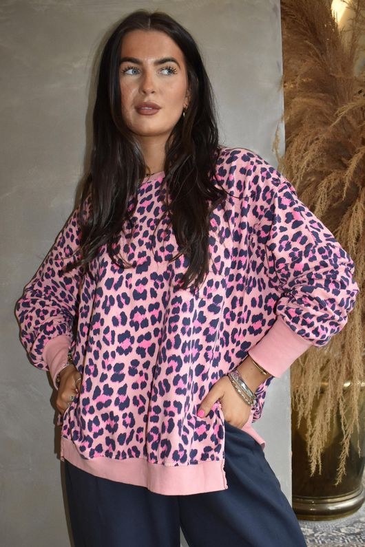 Lagen Zanzibar Chill Sweatshirt Candy & Navy